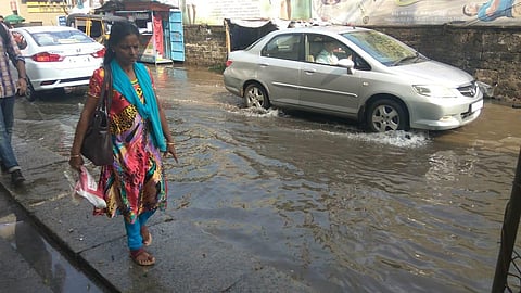 Overflowing drains caused waterlogging at MG Road and nearby areas