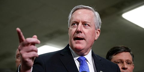 Newly-appointed US presidential chief of staff Rep.Mark Meadows. (File photo| AP)