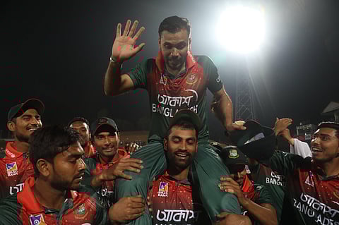 It was Mashrafe Mortaza's last game as Bangladesh's ODI captain (Photo | Twitter @BCBtigers)