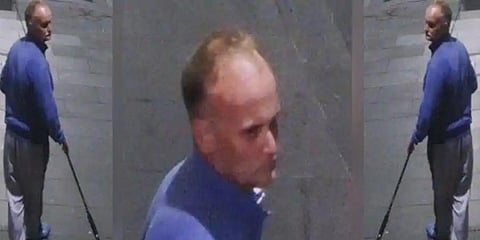 The thief broke the store window in Melbourne's central business district before using a fishing rod to hook the Versace necklace. (Photo | Victoria Police Twitter)