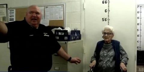 Once in the jail, 100-year-old Ruth Bryant was treated like, well, a criminal. (Photo | WRAL)