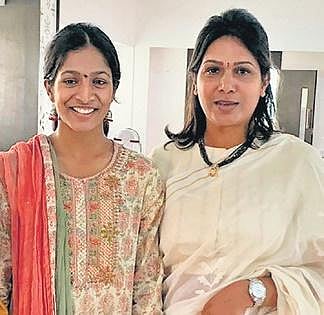 Gayatri Gopichand with mother PVV Lakshmi