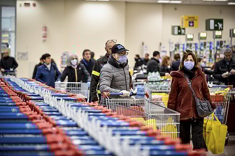 Italy announced a sweeping quarantine early Sunday for its northern regions, igniting travel chaos as it restricted the movements of a quarter of its population in a bid to halt the new coronavirus' relentless march across Europe. (Photo | AP)