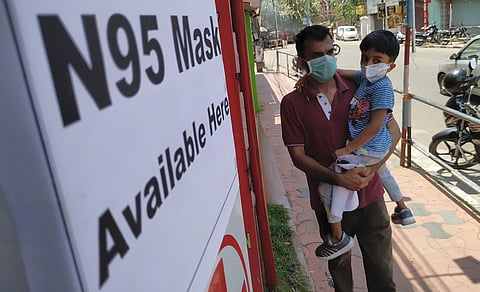 A scene from General Hospital junction from Thiruvananthapuram on Sunday. (Photo | BP Deepu/EPS)