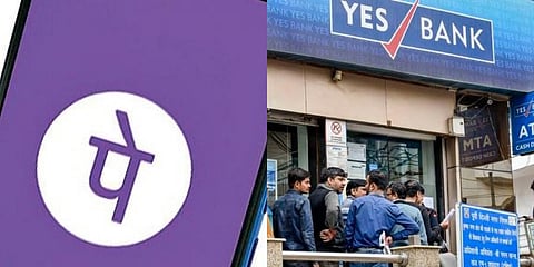 PhonePe, with close to 20 crore users, saw an extended service outage, which started immediately after the RBI moratorium on Yes Bank on March 5. (Photo | PTI)