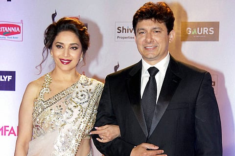 Mumbai Bollywood actor Madhuri Dixit Nene with her husband Sriram Nene | PTI