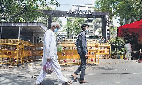 Mayurdhwaj Apartments at IP Extension is one of the containment zones in Delhi | parveen negi