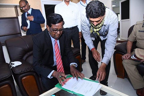 Justice V Kanagaraj, a former judge of the Madras High Court has been appointed State Election Commissioner of Andhra Pradesh. (Photo | Twitter)