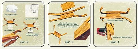 Diy easy three-layer cloth face mask