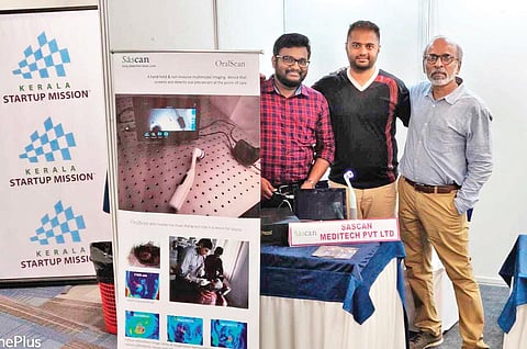 (From left) Rinoy Suvarnadas, Sandeep and Dr Subhash Narayanan