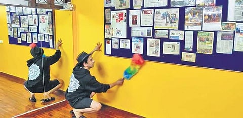 Ravi Rastogi helps with household chores inbetween his online dance classes