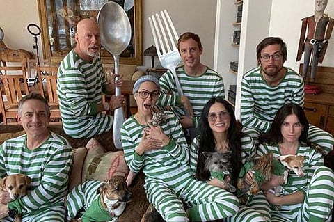 Demi Moore, Bruce Willis with family (Photo | Instagram)