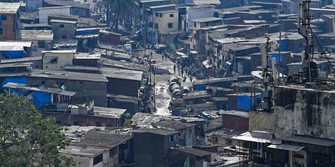 File Image of Dharavi slum in Mumbai. (Photo | AFP)