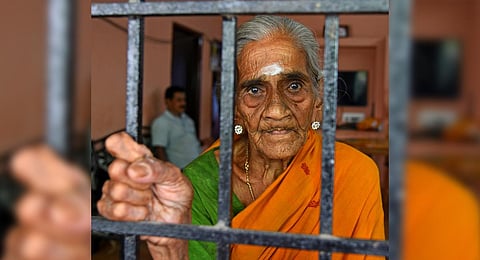 98-year-old Koushalya. (Photo | Shiba Prasad Sahu, EPS)