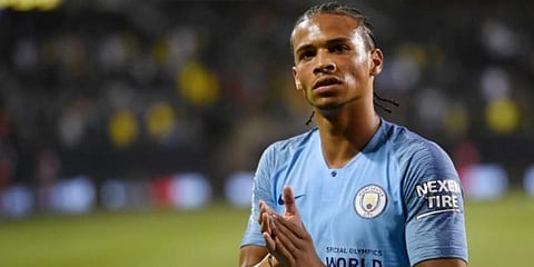 Manchester City winger Leroy Sane (Photo | AP)