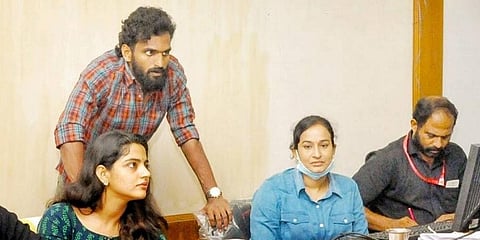 Priya PV has joined the same helpline centre in Kannur, where India and Jamshedpur FC attacker CK Vineeth has been working. (Photo | Indian Football Twitter)