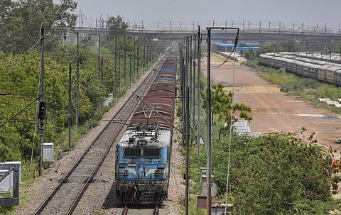 Railway freight trains 