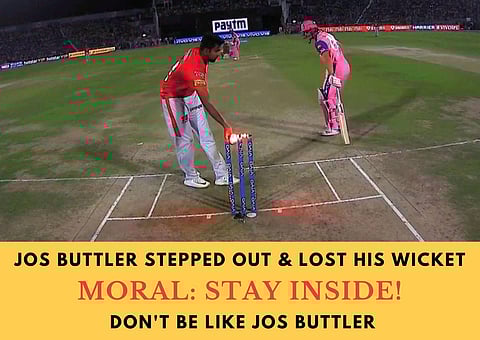 English batsman Jos Buttler was mankaded by Ravi Ashwin in the IPL 2019 clash between Rajasthan Royals and KXI Punjab during the 2019 edition of the tournament. After he proceeded to deliver the final ball of the 13th over, Ashwin stopped and with the Eng