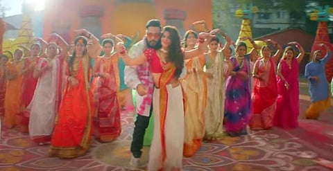 A still from the song 'Genda Phool'. (Photo | YouTube Screen grab)