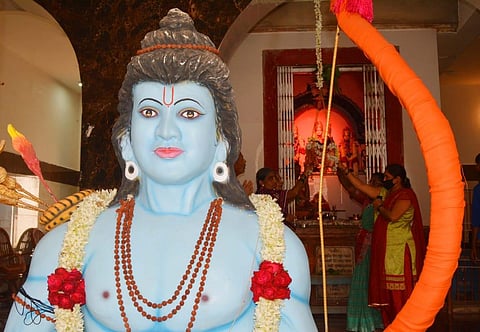 People offer prayers on Ram Navami. (Photo| EPS)