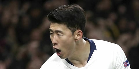 Tottenham forward Son Heung-min (Photo | AP)