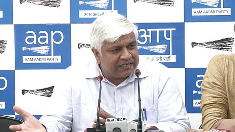 Delhi's Social Welfare Minister Rajendra Pal Gautam (Photo| YouTube screengrab)