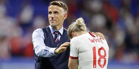 England women's football manager Phil Neville (Photo | AP)
