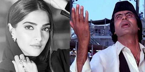 Sonam Kapoor Ahuja and Amitabh Bachchan (Instagram)