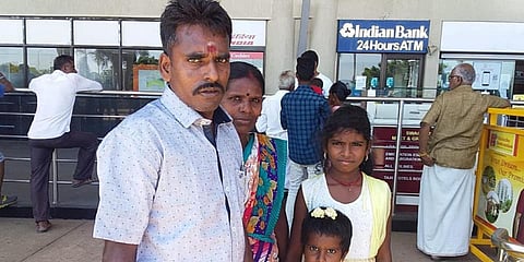 Alagu Periyakarrupan (L) with his family. (Photo| Facebook)