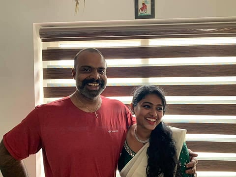 Chemban Vinod Jose, Mariam Thomas. (Photo | Facebook)