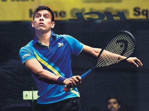 Saurav Ghosal, India’s top-ranked singles player, too is feeling the pinch. (Photo | EPS/d sampathkumar)