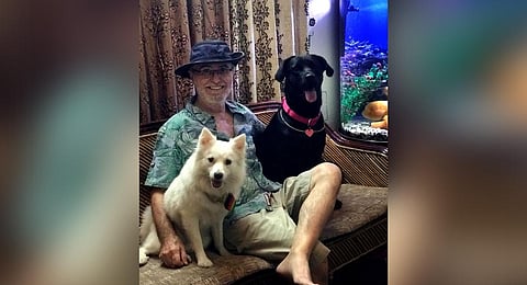 Terry John Converse also has canines Rani and Padmini at home for company. (Photo | EPS)