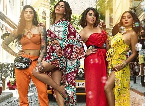 Still from 'Four More Shot Please!' featuring Sayani, Kirti, Maanvi and VJ-turned-actor Bani J. (Photo | Instgram)