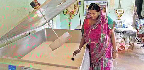 The milk chilling centre at Balanadamapur village