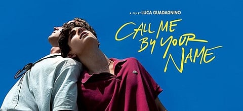 Call Me By Your Name poster.