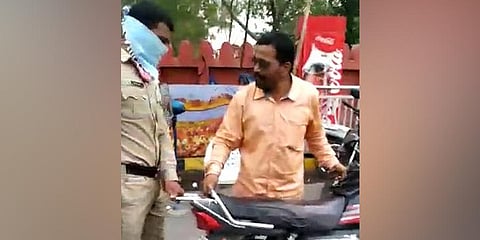 Mentally ill man abuses cops for detaining him