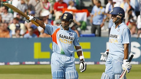 India's legendary limited-overs opening pair of Sachin Tendulkar and Sourav Ganguly.