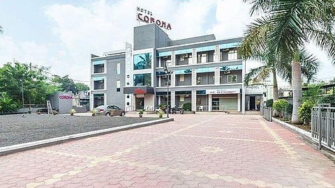 Hotel Corona hotel is located on a highway connecting Gujarat with Abu Road in neighbouring Rajasthan and passes through Amirgadh town of Banaskantha. (Photo | Twitter)