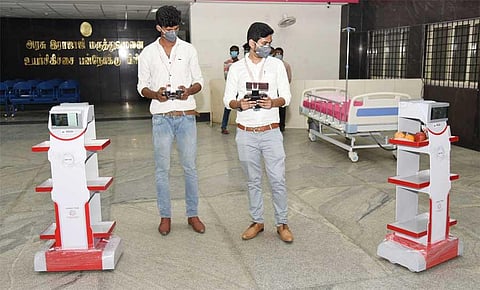 These robots costing Rs 1 lakh each will serve food and medicine.