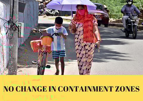 The existing restrictions in Chennai will continue tio be in force as the status of containment zones will continue unchanged.