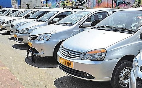Transparent partition to be used in cabs