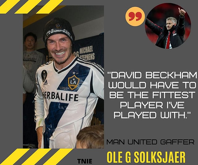 Ole Gunnar Solksjaer: “David Beckham would have to be the fittest player I’ve played with.”