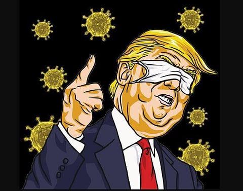 US President Donald Trump. (Photo | Express Illustration)