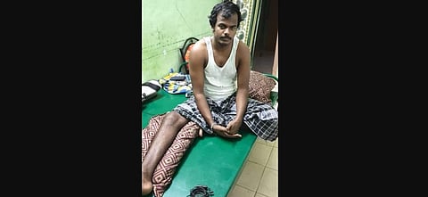 Sermaraj’s leg has been operated on five times now and is bent.