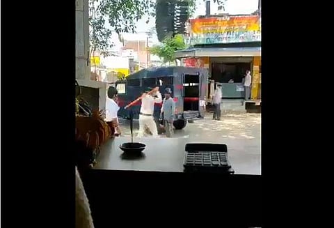 Police brutality in Madhya Pradesh.