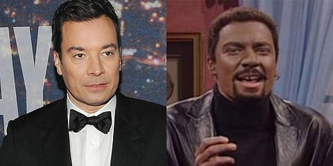 Jimmy Fallon in an old video from his 'Saturday Night Live' days . (Photo | Twitter)