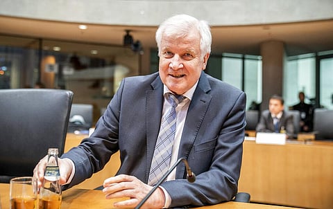 Federal Minister of the Interior for Building and Homeland Affairs, Horst Seehofer, waits to be questioned as a witness in the Bundestag's Toll Inquiry Committee. The committee of inquiry is looking into the circumstances surrounding the failure of the ca