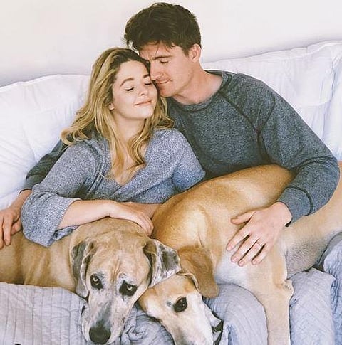 Sasha Pieterse with her husband. (Photo | Instagram)