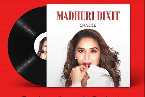 Madhuri Dixit Nene's cover for her debut song ' Candle'. (Photo | Instagram)