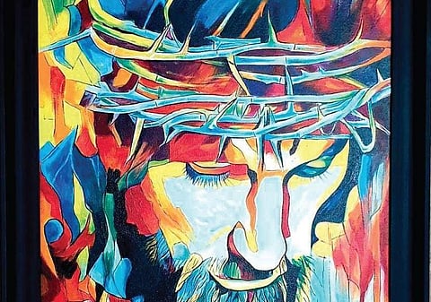 The painting by Kottayam Nazeer